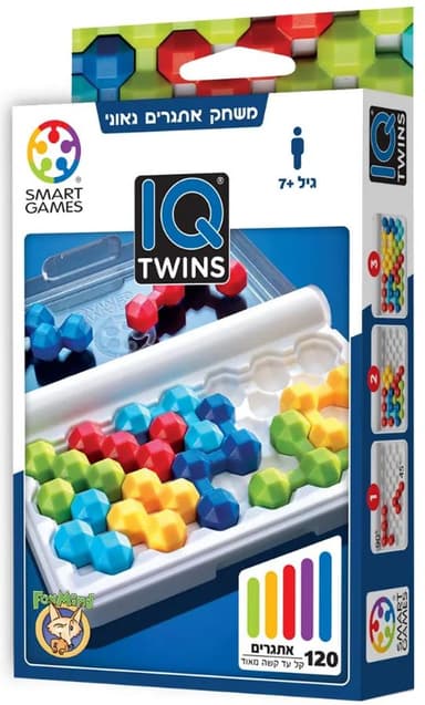 IQ Twins - משחק אתגרים גאוני קונים רק באטרקציה מהיבואן לצרכן