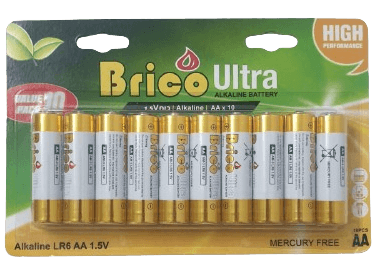 מארז 10 סוללות בריקו