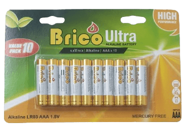 מארז 10 סוללות בריקו