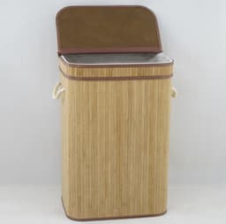 סל כביסה במבוק מרובע - טבעיבאתר אטרקציה אונליין