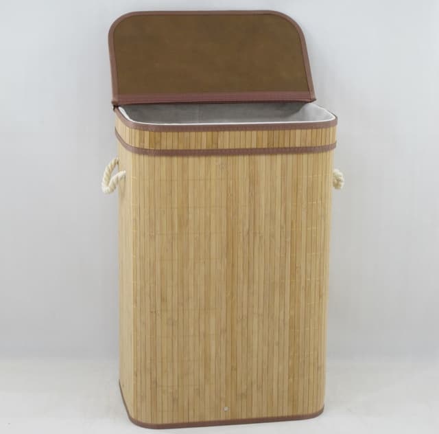 סל כביסה במבוק מרובע - טבעיבאתר אטרקציה אונליין