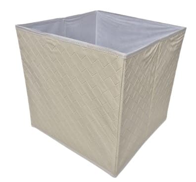 קוביית אחסון 30X30X30 ס"מ- שחור/ שמנת רק באטרקציה.
