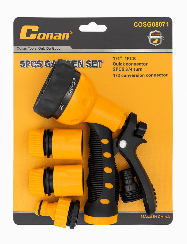 מארז 5 חלקים אקדח לצינור ראש עגול קונים רק באטרקציה מהיבואן לצרכן