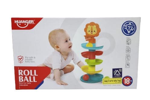 מגדל גולות 5 קומות צבעוני גודל אריזה 38X22 ס"מ אטרקציה