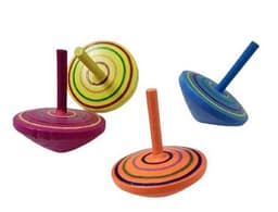 סביבונים צבעוניים מעץ 4 בשקיתאטרקציה מהיבואן לצרכן