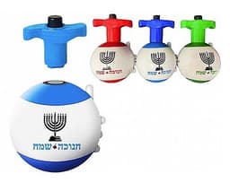 סביבון כדור שר בעברית ומאיר 12X8 ס"מ אטרקציה מהיבואן לצרכן