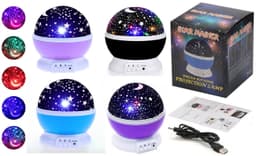 מנורת לילה כוכבים במבחר צבעים קונים רק באטרקציה מהיבואן לצרכן