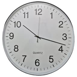 שעון קיר 50 ס"מ מנגנון שקט - שחור רק באטרקציה