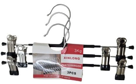 חבילת 3 קולבים ממתכת ציפוי סיליקון בצבע שחור קונים רק באטרקציה מהיבואן לצרכן