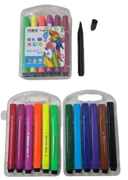 חבילה 12 טושים צבעוניים איכותיים במזוודה קונים רק באטרקציה מהיבואן לצרכן