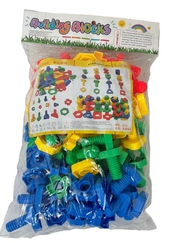 הרכבות ברגים ואומים בשקית - 800 גרם רק באטרקציה