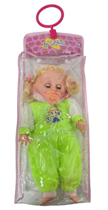 בובה בוכה צוחקת ומדברת עם מוצץ 38 ס"מ - במבחר צבעים קונים רק באטרקציה מהיבואן לצרכן