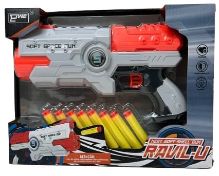 אקדח חצים עם 8 חצים מספוג רק באטרקציה