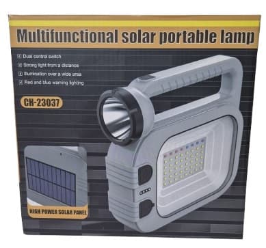 תאורת חירום נטענת על ידי כבל USB / סולארית עם ידית נשיאה קונים רק באטרקציה מהיבואן לצרכן