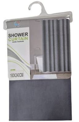 וילון אמבטיה 180X240 דגם חלק - במבחר צבעים קונים רק באטרקציה מהיבואן לצרכן