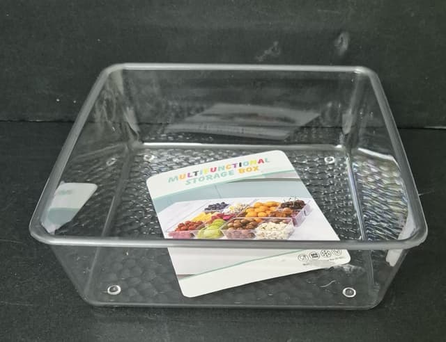 סלסלה אקריליק שקופה לאחסון 16X16 ס"מ רק באטרקציה