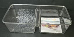 מגש אקריליק מלבני מחולק 20X10 ס"מ קונים רק באטרקציה מהיבואן לצרכן