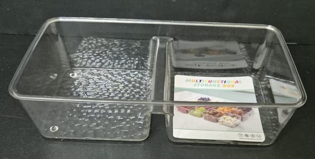 מגש אקריליק מלבני מחולק 20X10 ס"מ קונים רק באטרקציה מהיבואן לצרכן