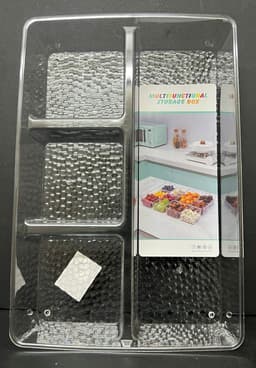 מגש אקריליק מלבני מחולק 30.5X20 ס"מ קונים רק באטרקציה מהיבואן לצרכן