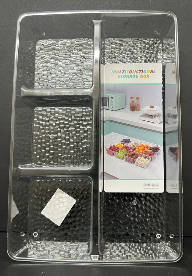 מגש אקריליק מלבני מחולק 30.5X20 ס"מ קונים רק באטרקציה מהיבואן לצרכן