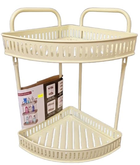 מעמד פינתי לאמבטיה 2 קומות צבע שמנת קונים רק באטרקציה מהיבואן לצרכן