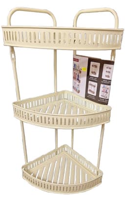 מעמד פינתי לאמבטיה 3 קומות צבע שמנת קונים רק באטרקציה מהיבואן לצרכן