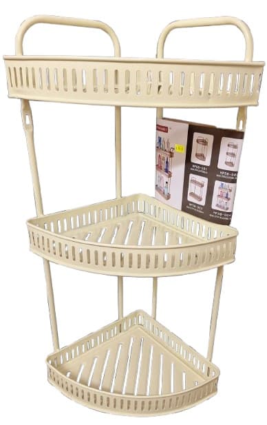 מעמד פינתי לאמבטיה 3 קומות צבע שמנת קונים רק באטרקציה מהיבואן לצרכן