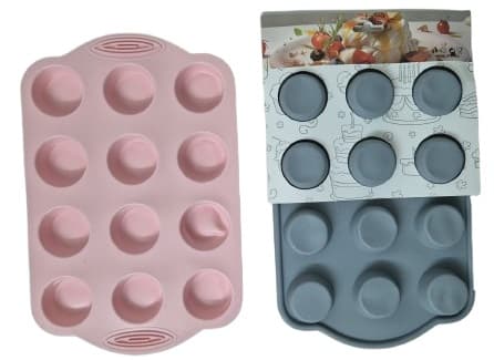 תבנית סיליקון לאפייה 12 שקעים חלק קונים רק באטרקציה מהיבואן לצרכן