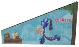 קורקינט 3 גלגלים מנגן ומדליק אורות - כחול רק באטרקציה