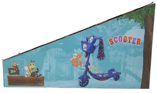 קורקינט 3 גלגלים מנגן ומדליק אורות - ירוק רק באטרקציה