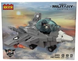 משחק הרכבה COGO מטוס צבאי 265 חלקים רק באטרקציה