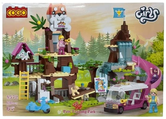 משחק הרכבה COGO פארק חיות מחמד 632 חלקים רק באטרקציה