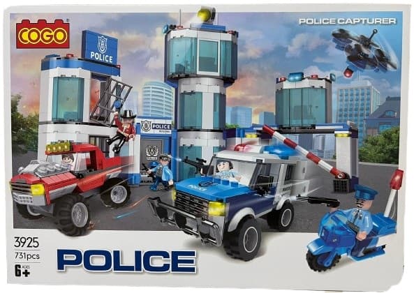 משחק הרכבה COGO תחנת משטרה 731 חלקים רק באטרקציה