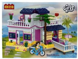 משחק הרכבה COGO בית על הים 360 חלקים קונים רק באטרקציה מהיבואן לצרכן