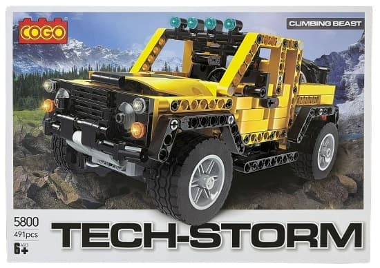 משחק הרכבה COGO ג'יפ שטח 491 חלקים רק באטרקציה