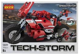 משחק הרכבה COGO אופנוע 2 ב 1 300 חלקים רק באטרקציה