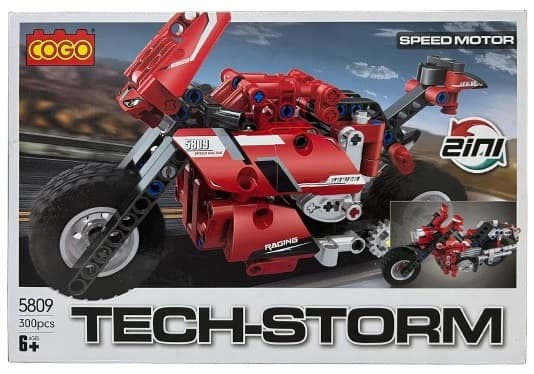 משחק הרכבה COGO אופנוע 2 ב 1 300 חלקים רק באטרקציה