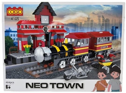 משחק הרכבה COGO רכבת 464 חלקים רק באטרקציה