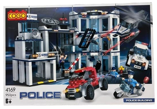 משחק הרכבה COGO בניין המשטרה 950 חלקים רק באטרקציה