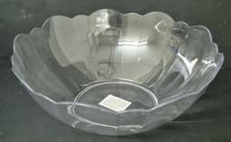 קערה להגשה אקריליק מעוצבת דגם גלי קוטר 26 ס"מ קונים רק באטרקציה מהיבואן לצרכן