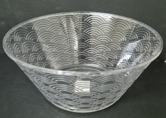 קערה להגשה אקריליק מעוצבת עגולה קוטר 18 ס"מ קונים רק באטרקציה מהיבואן לצרכן