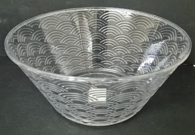 קערה להגשה אקריליק מעוצבת עגולה 26X11.5 ס"מ קונים רק באטרקציה מהיבואן לצרכן