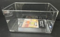 ארגונית אקריליק שקופה לאחסון עם ידיות 29X21 ס"מ רק באטרקציה