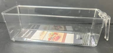 ארגונית אקריליק שקופה לאחסון עם ידית 31.5X10 ס"מ קונים רק באטרקציה מהיבואן לצרכן