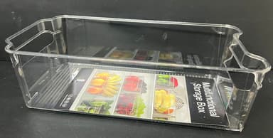 ארגונית אקריליק שקופה לאחסון עם ידיות 31.5X16 ס"מ קונים רק באטרקציה מהיבואן לצרכן