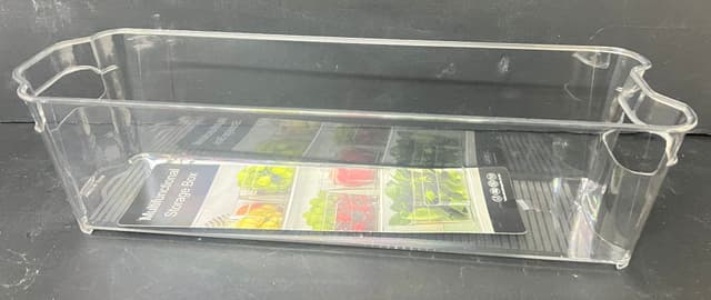 ארגונית אקריליק שקופה לאחסון עם ידיות 36X11 ס"מ קונים רק באטרקציה מהיבואן לצרכן