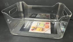 ארגונית אקריליק שקופה לאחסון עם ידיות 30X21 ס"מ רק באטרקציה