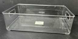 ארגונית אקריליק שקופה לאחסון עם ידיות 25.5X15 ס"מ קונים רק באטרקציה מהיבואן לצרכן