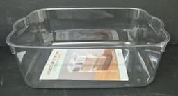 קופסה עם ידיות אקריליק שקופה לאחסון 40X27 ס"מ רק באטרקציה