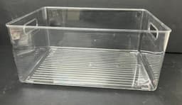 ארגונית אקריליק שקופה לאחסון עם ידיות 33X22.5 ס"מ קונים רק באטרקציה מהיבואן לצרכן